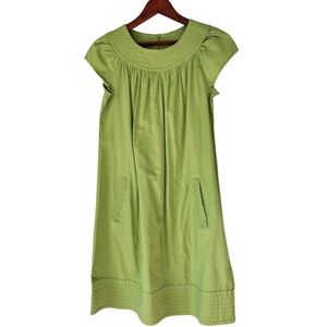 Spring green cap sleeve shift dress size XS
